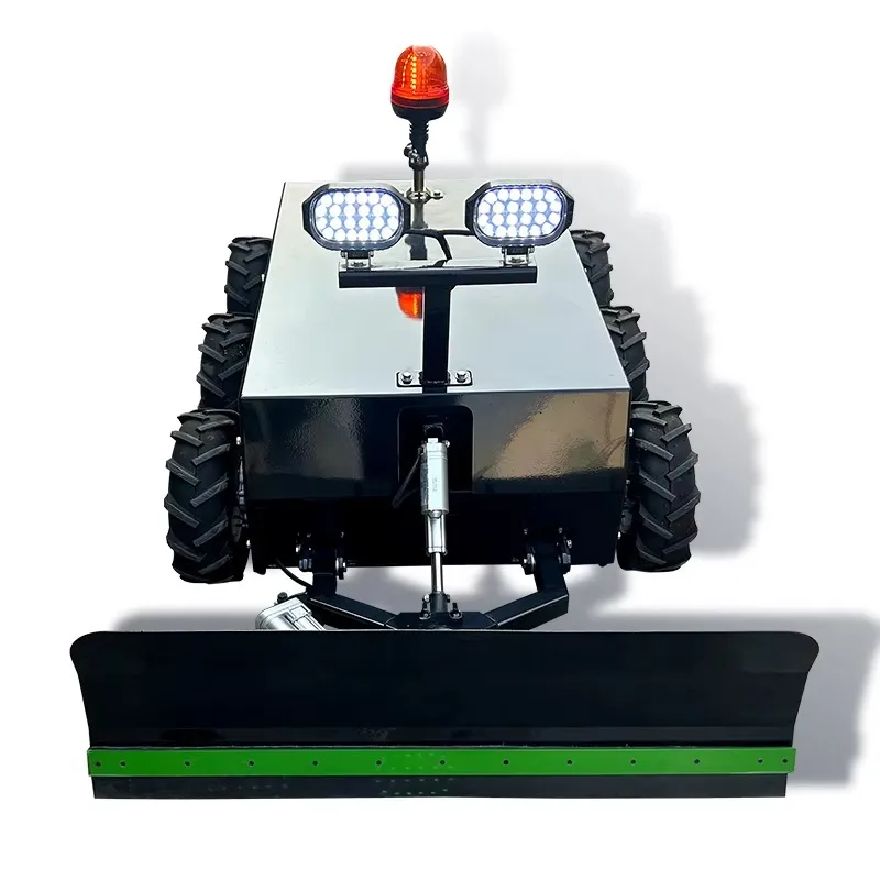 Multifunctional 6WD small crawler remote control farm shovel snow grass blade automatic snow plow