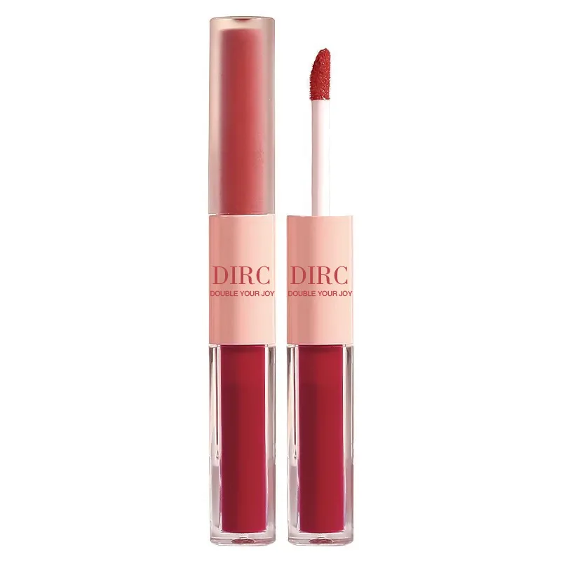 Warm Double Happiness Lip Glaze lip gloss Mirror New color on line Glossy Doubleheaded Soft Mist Matte Lip Clay