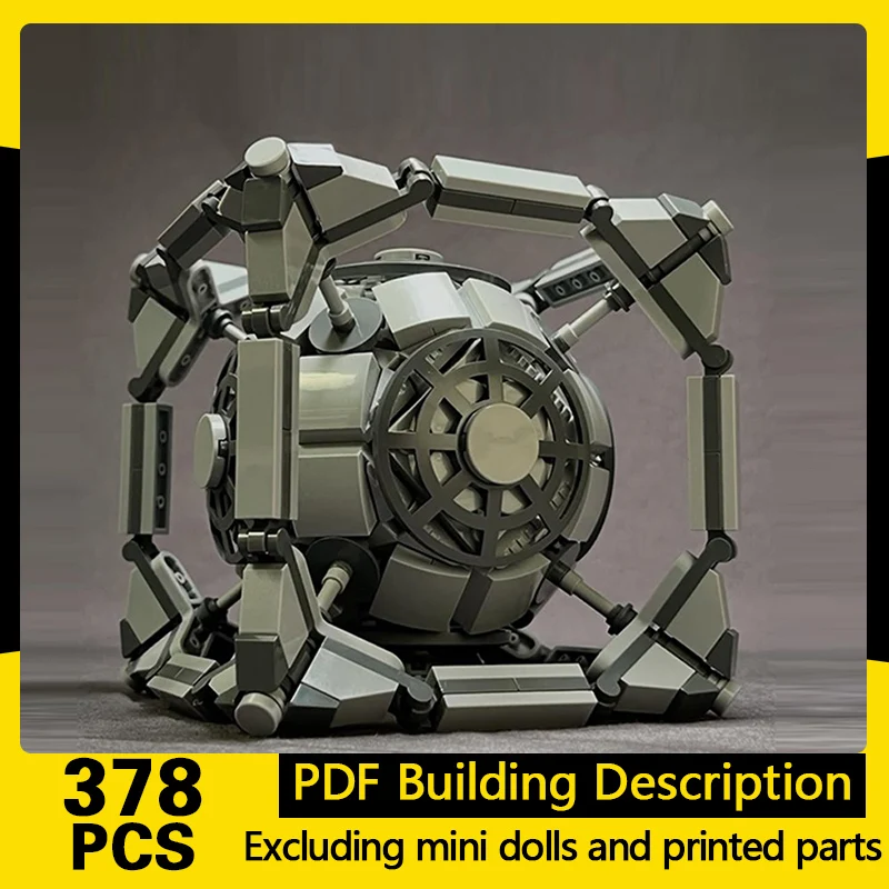 Creative Series Model MOC Building Bricks Exo‑Mechanical Cube Modular Technology Gifts Holiday Assemble Toys Suit Display