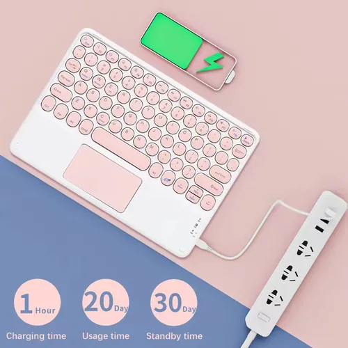 Imagen 2 del producto Teclado táctil Universal para IPad Air 13 11 M3 2025 11th 11 pulgadas A16 Pro teclado de tableta para Huawei Samsung teclado Bluetooth