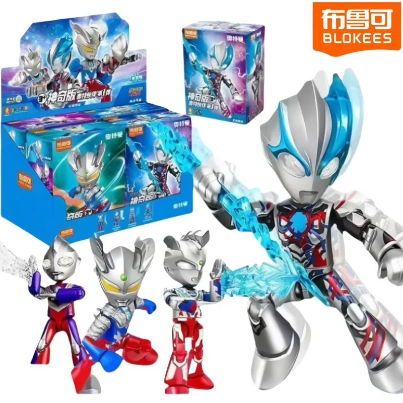 Blokees Ultraman Magical Partner Vol.1 제타 블레이저 티가 제로 액션 피규어 장난감, 4 가지 스타일 조립, 소년 선물 완구, 신제품