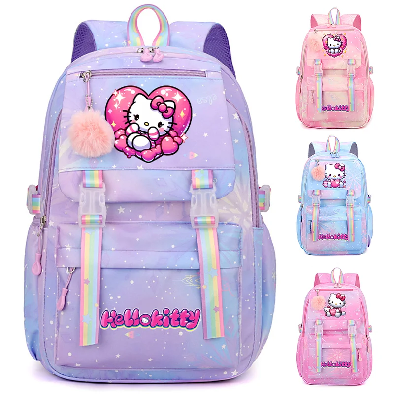 Anime Hello Kitty Backpack for Girl Boy Backpack Teenager Student Back To School Rucksack Women's Laptop Schoolbag Kid Rucksack