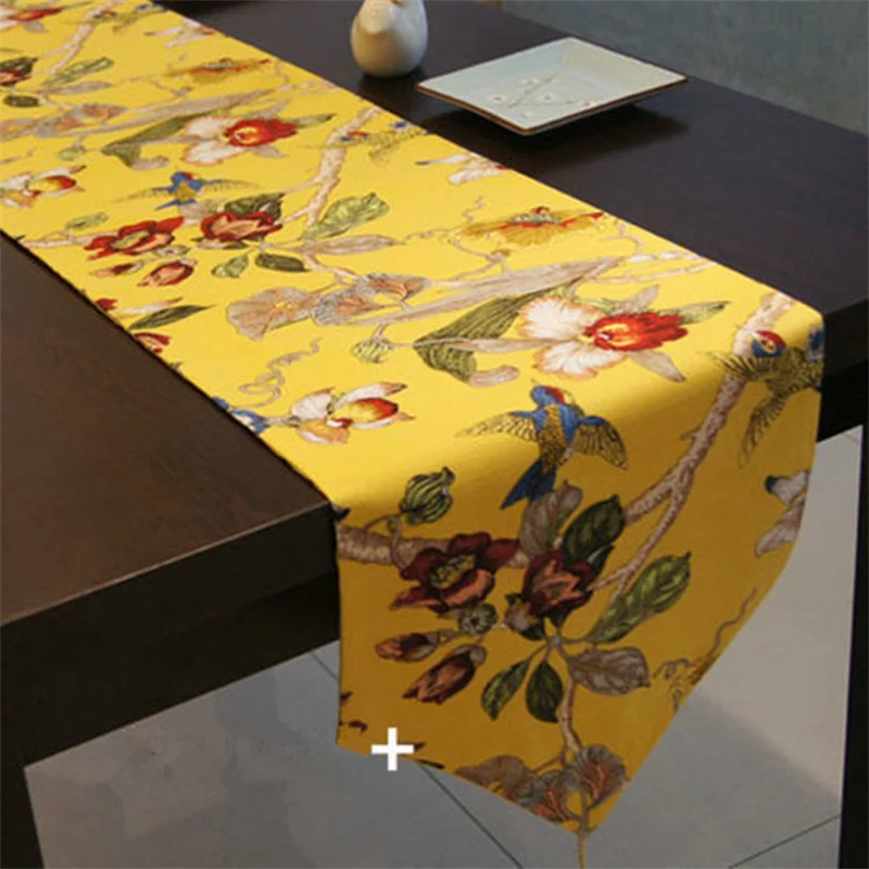 

Chinese classical American table flag bamboo knot cotton bird meal table flag tea table flag tablecloth tablecl