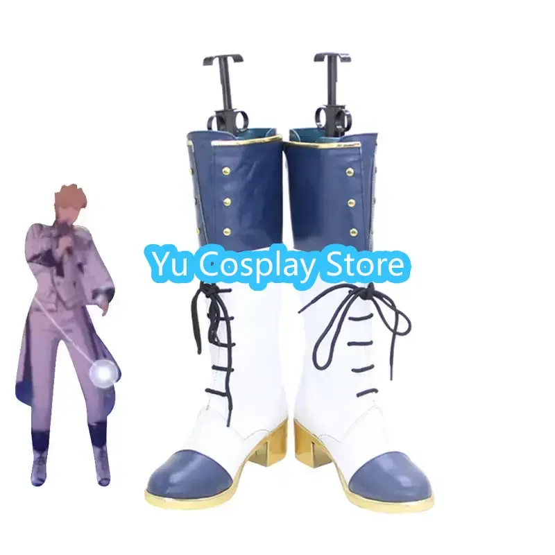 Game Ensemble Stars RankA Bloom Tsukinaga Leo Cosplay Shoes Halloween Carnival Boots Anime PU Leather Shoes Custom Made