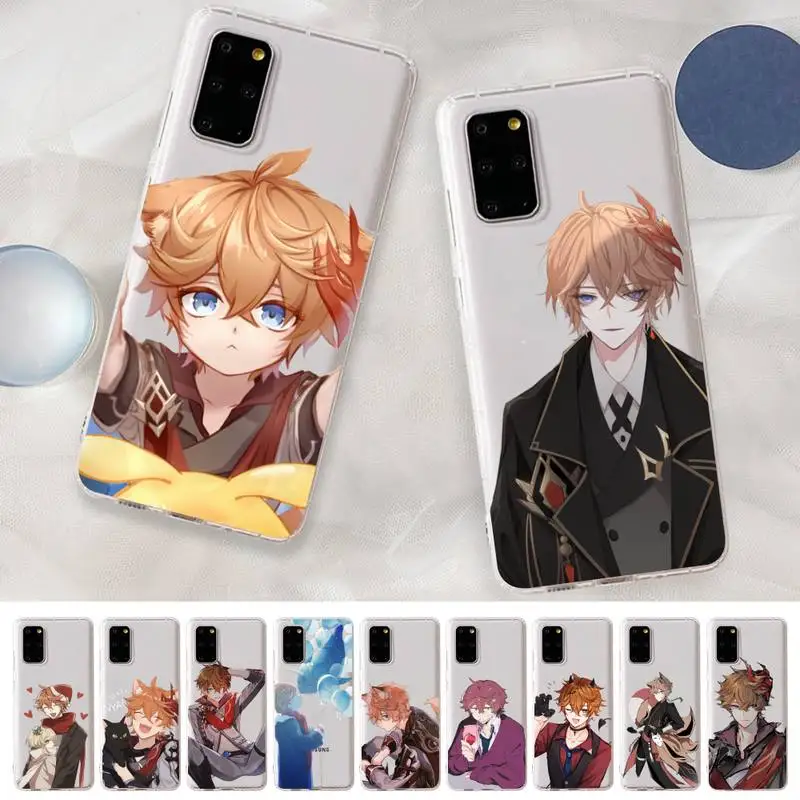 Yinuoda Anime Genshin Impact Tartaglia Phone Case For Samsung A 10 20 30 50s 70 51 52 71 4g 12 31 21 31 S 20 21 plus Ultra