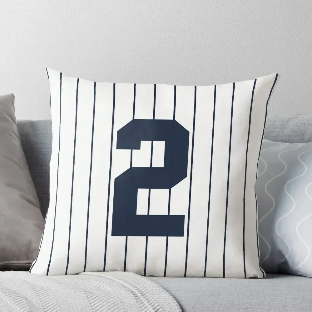 Number 2 Pinstripe Design Throw Pillow ornamental pillows bed pillows pillow