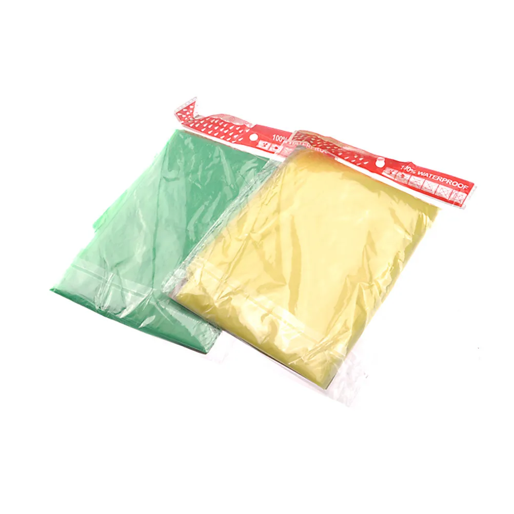

Durable Extra-Large Thicken One-Off Waterproof Vinyl Raincoat Poncho Adult Random Color Portable Rainwear Ideal for Travel
