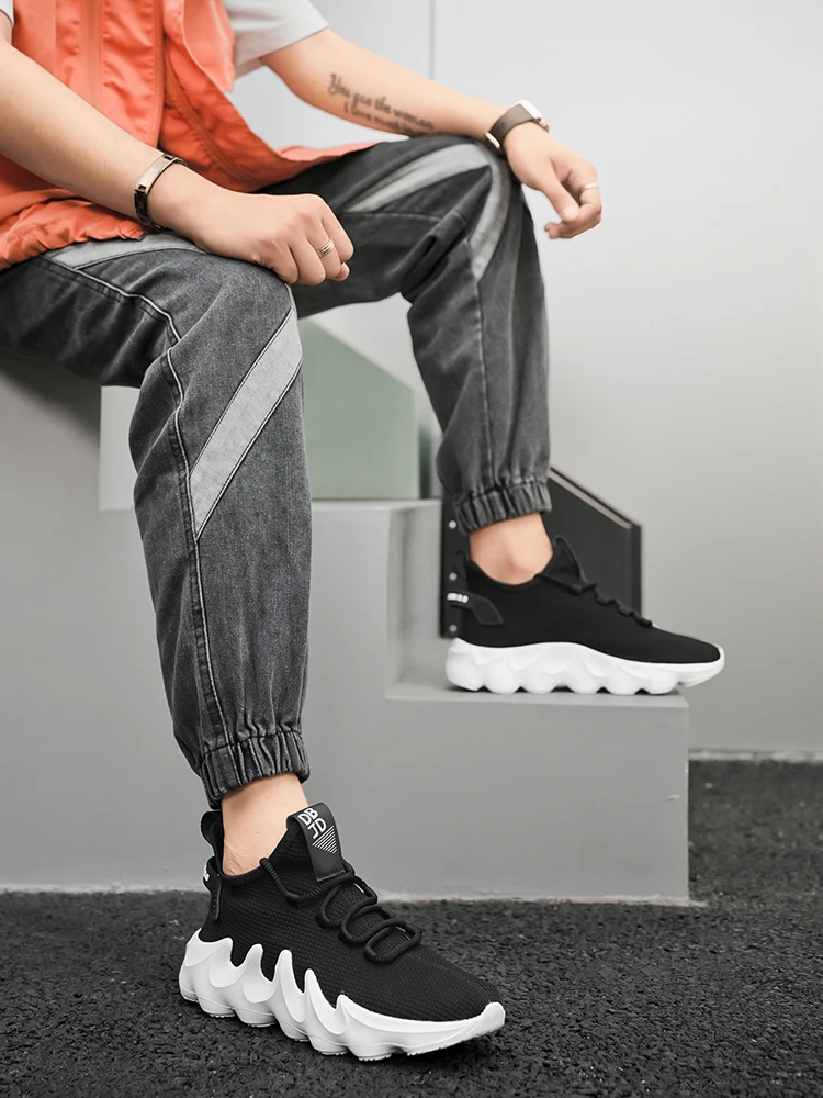 Herren-Outdoor-Wander- und Laufschuhe in großen Größen, bequeme, lässige, vielseitige, modische Sportschuhe für Paare zum Training – Detail 8