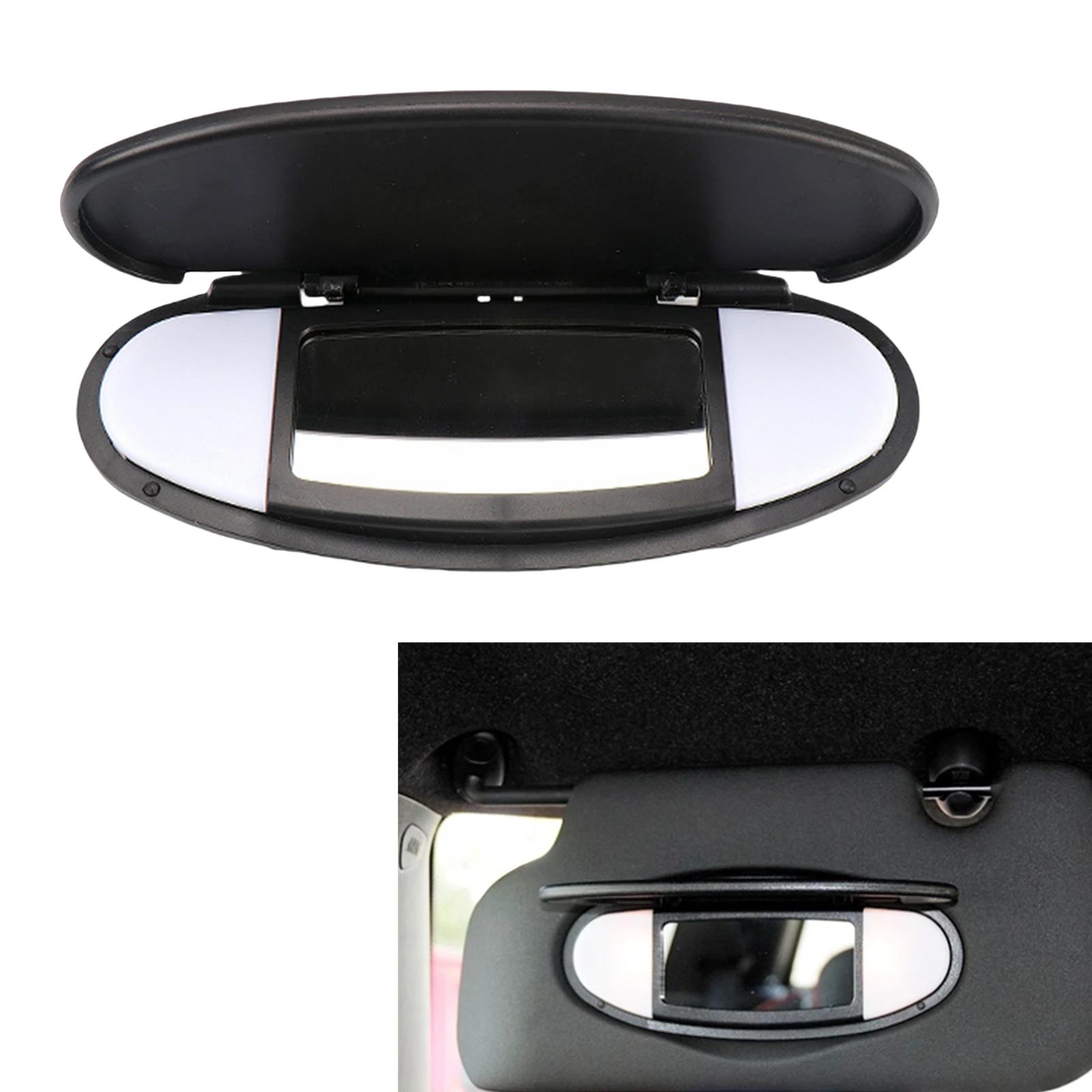 Interior Sunshade Panel Housing Vanity Mirror Cover For MINI Cooper R55 R58 R60 2007-2014