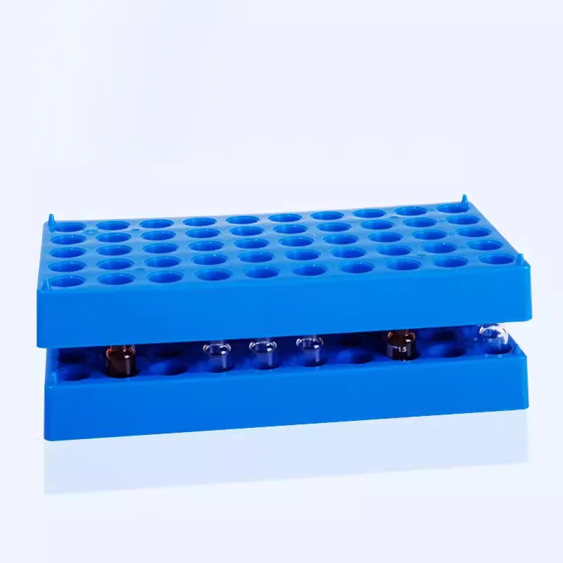 1PCS 1.8ml2ml To 20ml sample bottle rack injection bottle rack 50-well liquid rack plastic item empty bottle rack Lab Tools