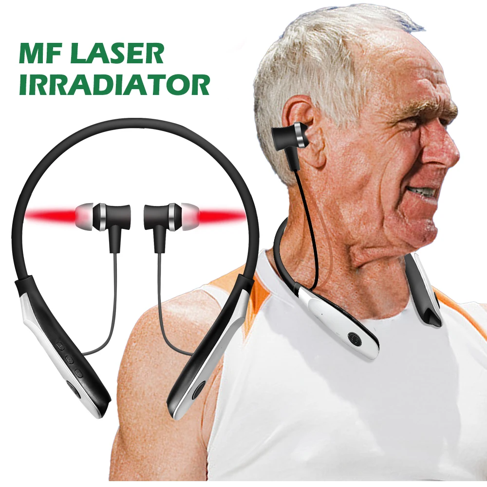 

Rechargeable Portable Neck-hanging Nasal and Ear Canal Laser Irradiator TinnitusLaser Ear Irradiator 650nm Light Wave Nasal Care