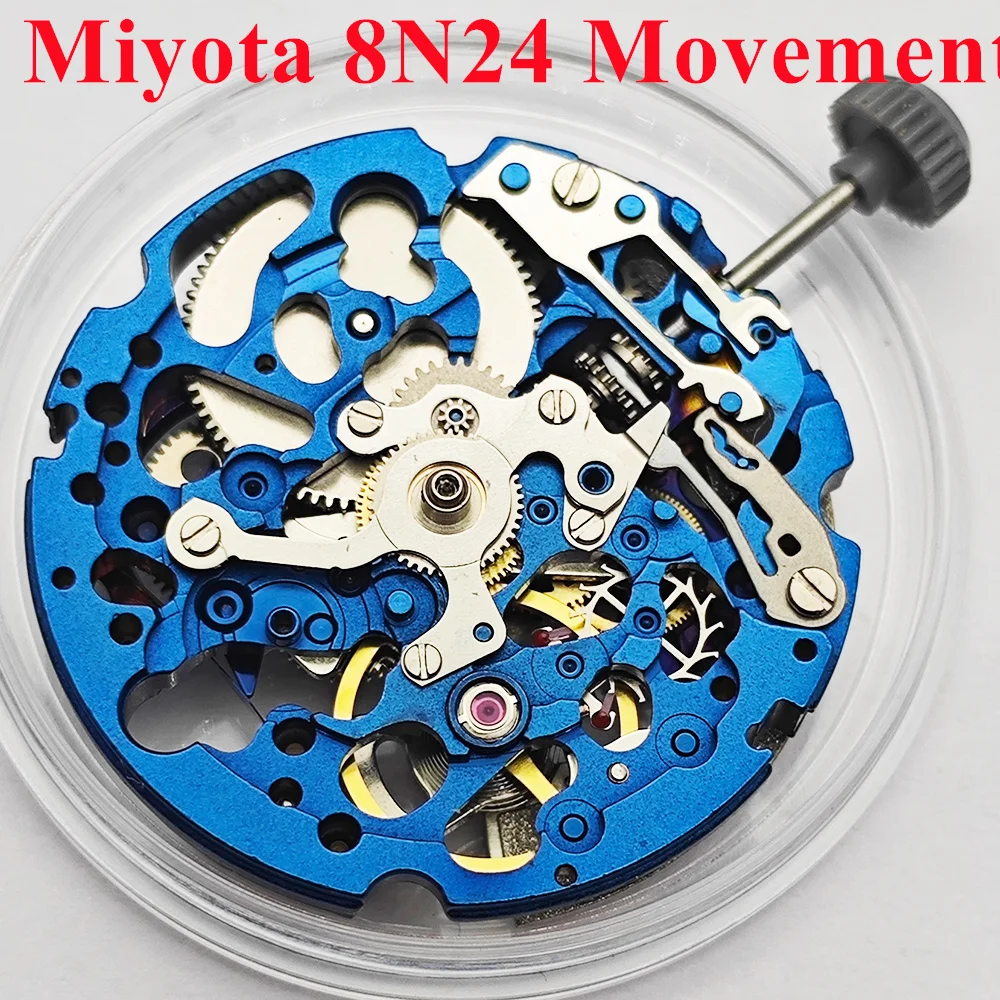ميوتا 8N24 حركة ميكانيكية أوتوماتيكية 21600 BHP حركة ساعة 21 جواهر حركة أوتوماتيكية هيكلية
