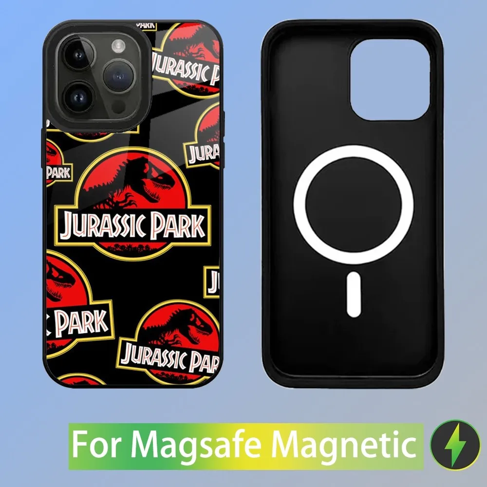 Jurassic Park Dinosaur World Phone Case For iPhone 15,14,13,12,11,Plus,Pro,Max Mini Magsafe Magnetic Wireless Charging