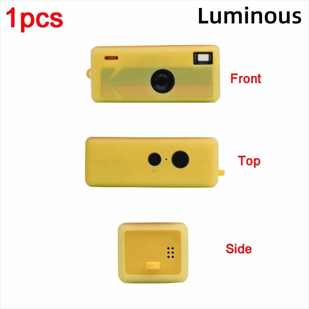 Soft Silicone Protective Cover Matte Luminous Decorative Cover Transparent Protective Case for Kodak Charmera Blind Box Camera