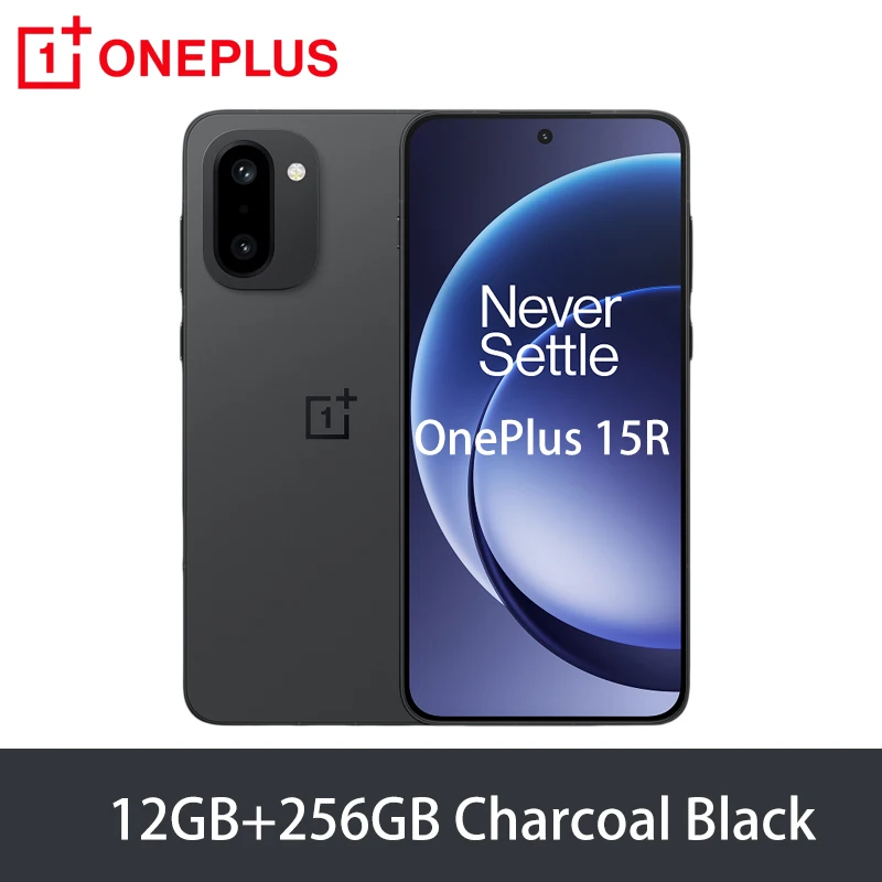 Smartphone OnePlus 15R version globale 5G, Snapdragon 8 Gen 5, 7400 mAh, 80 W SUPERVOOC, écran 6,83 pouces 165 Hz, Sony IMX906 50 MP, NFC