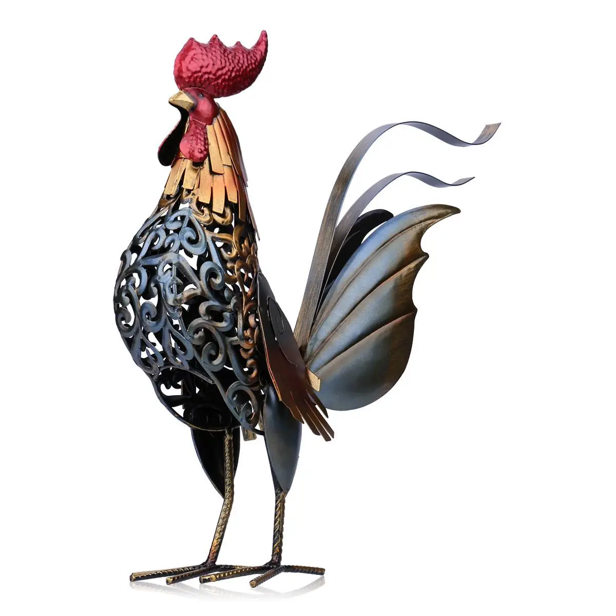 Rooster ornament metal handicrafts home decoration wrought iron creative animal handmade business gifts