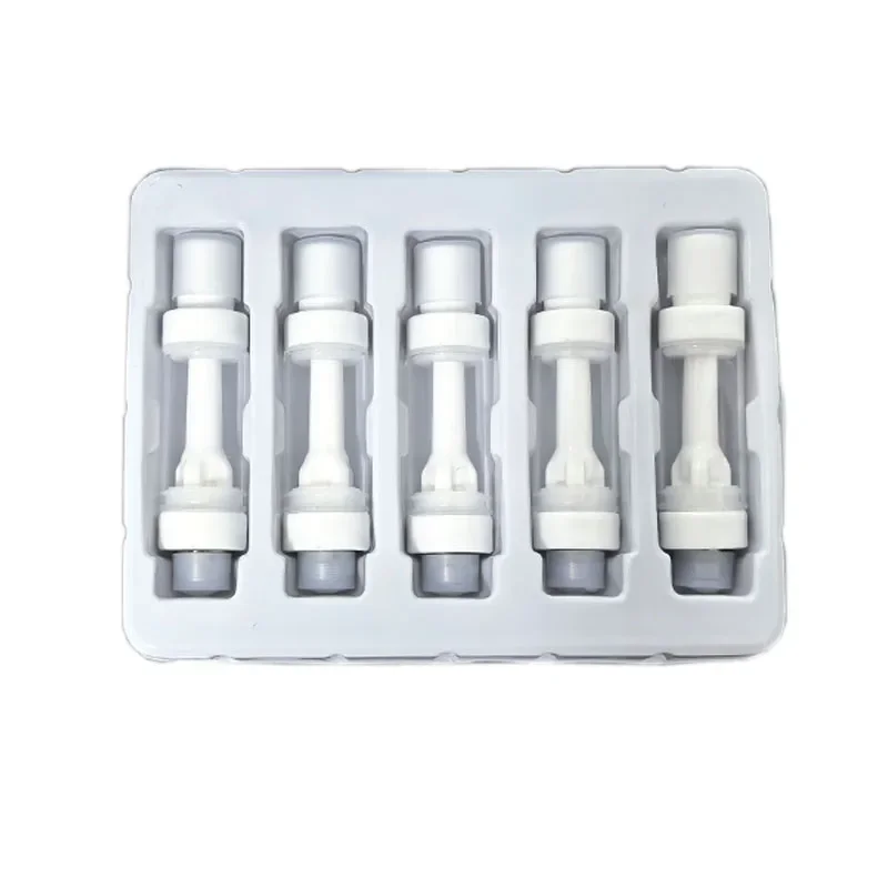 5 قطعة/الوحدة فارغة 2 مللي خراطيش Vape السيراميك الكاملة جولة تلميح عربات 510 موضوع رذاذ الزيت السميك لبطارية التسخين المسبق المرذاذ #6