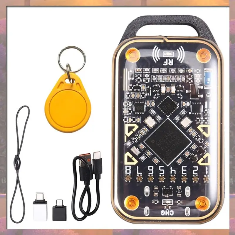 

Лидер продаж, эмулятор смарт-карт Chameleon Ultra + брелок QID, RFID-считыватель смарт-чипов 125K 13,56 м, декодирование карт, NFC Дубликатор