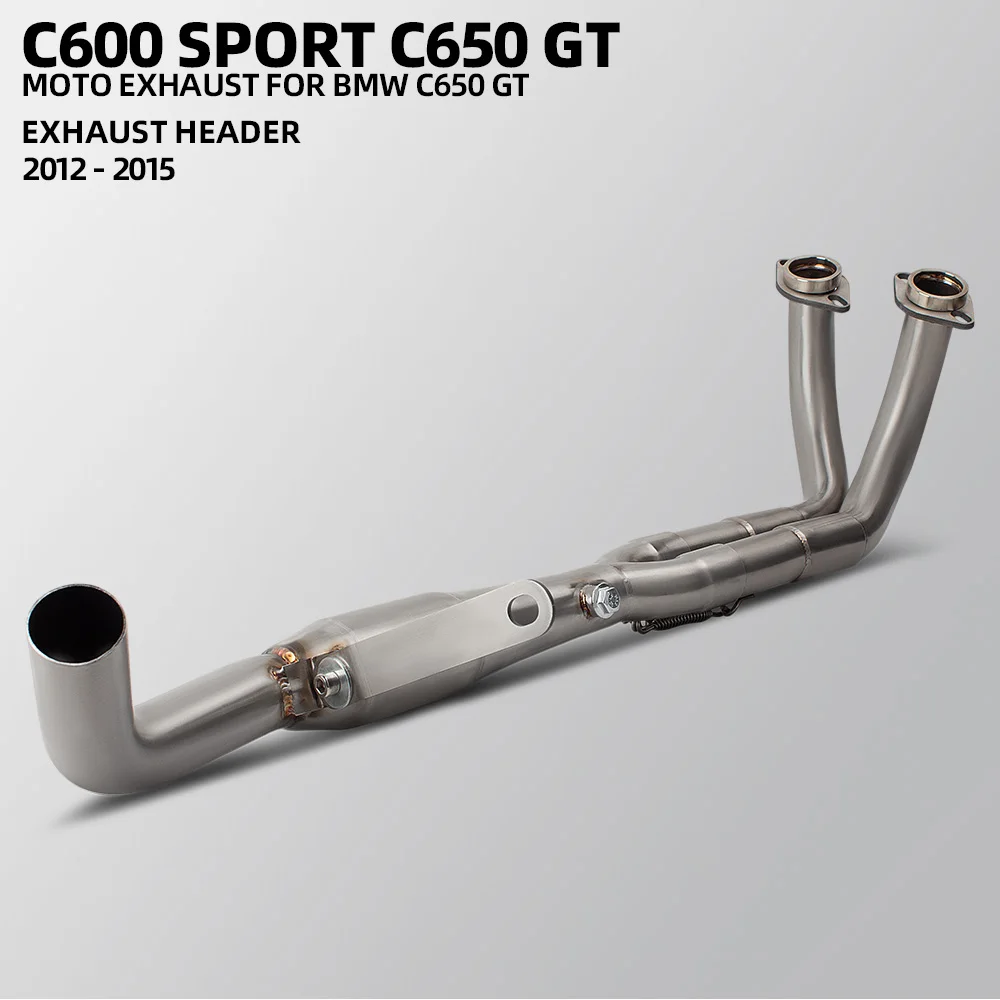C650GT Exhaust Headers Tube For C600Sport C650-GT 2012-2015 Motorcycle Exhausts Pipe Kit Scooter Manifold Optional Interface