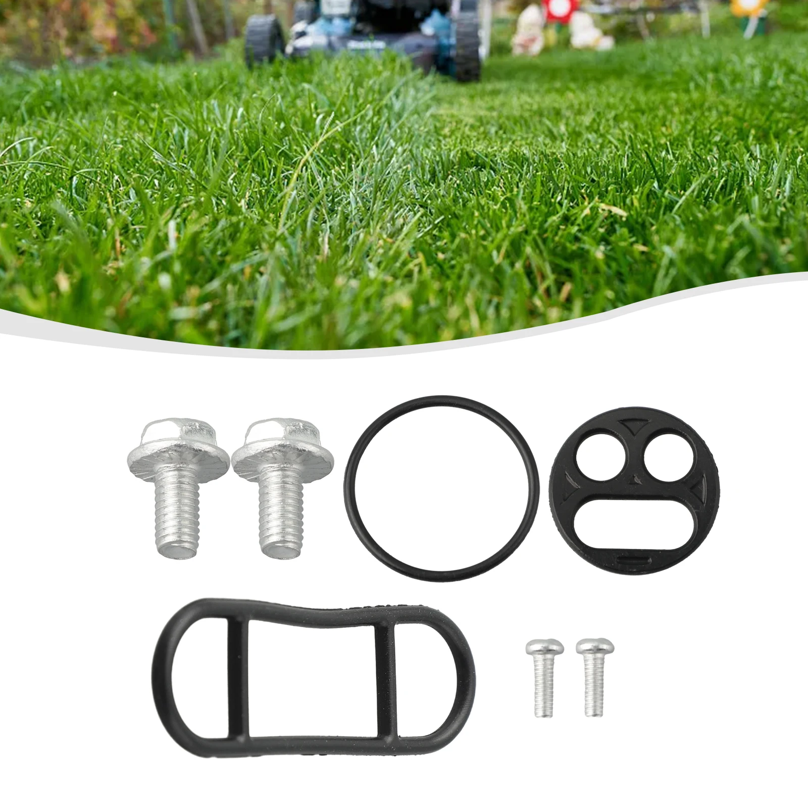 Garden Tools Fuel Valve Repair Kit O-rings Compatible For Kawasaki For Suzuki YZ125 TW200 Internal Seal With Screws 18-2727V