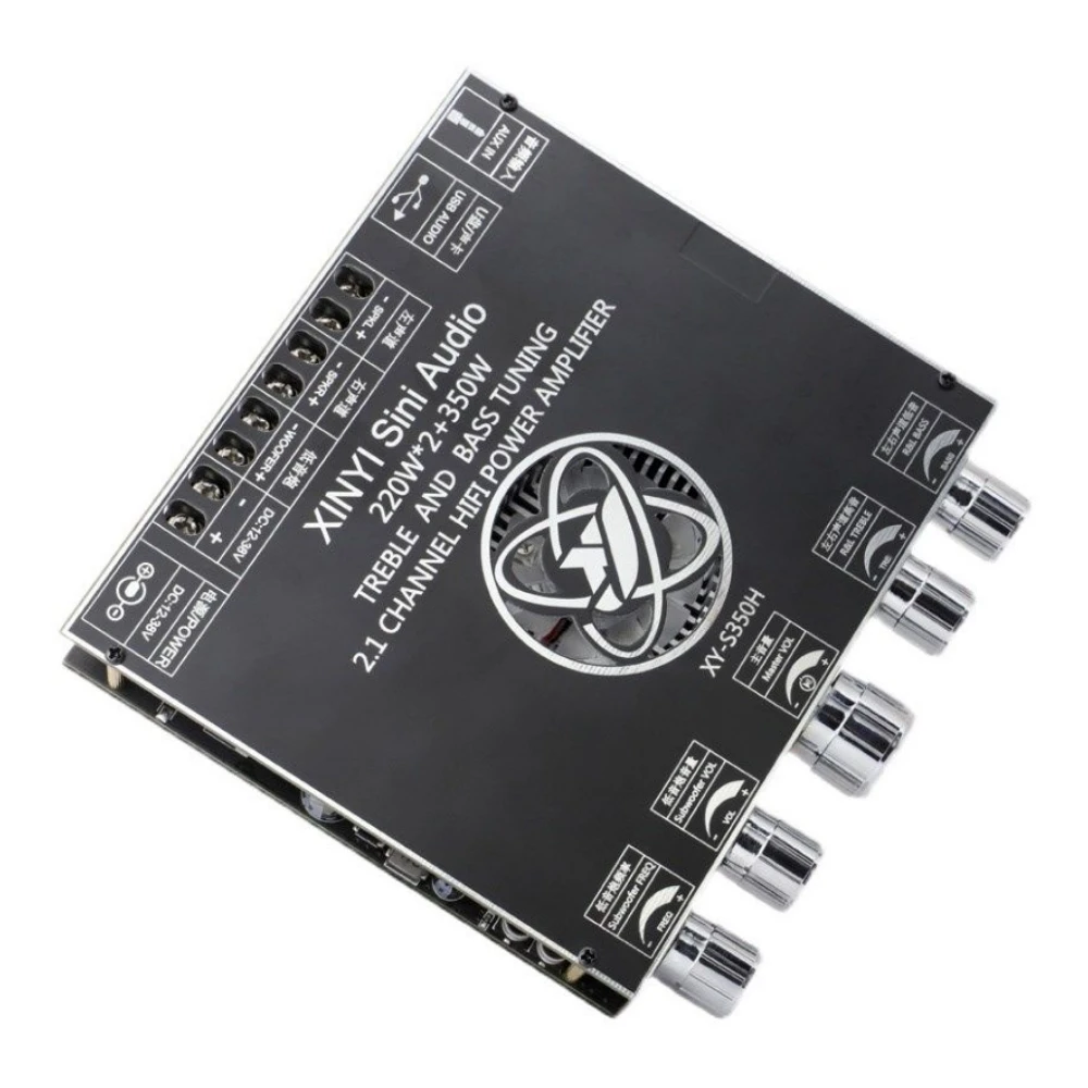 

2.1-канальный усилитель TPA3251 с Bluetooth, модуль усилителя для сабвуфера с высокими и низкими частотами 220 Вт * 2 + 350 Вт, Super 7498E