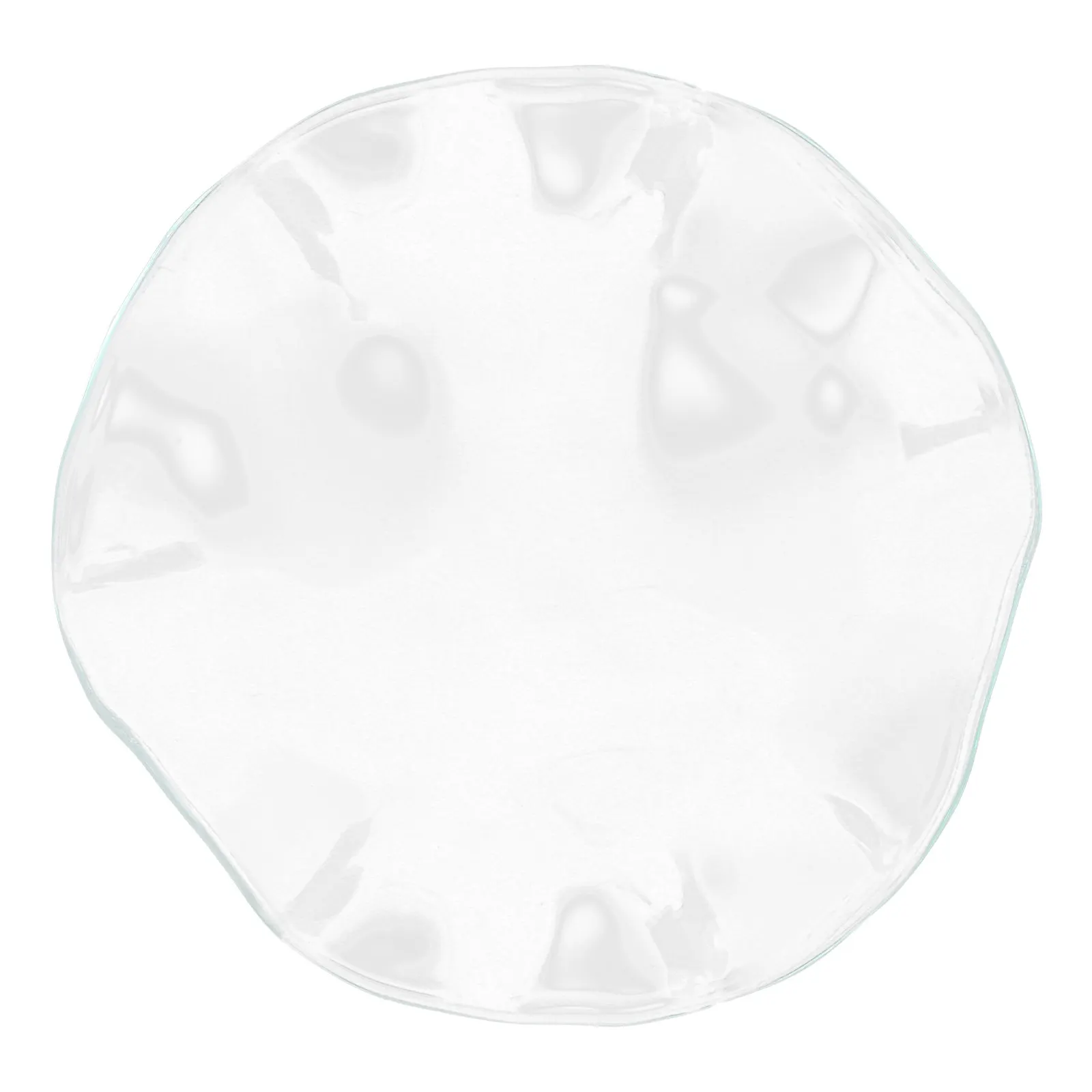 Fragrance Warmer Plate Glass Essential Oil Melting Dish Wavy Aromatherapy Burner for Home Decor