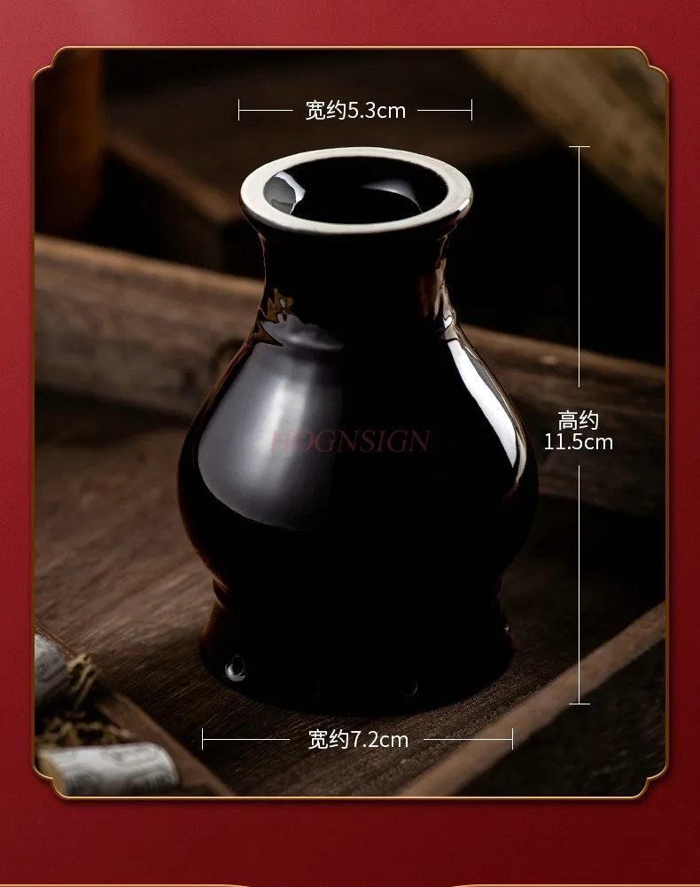 Moxibustion pot ceramic household moxibustion appliance scraping moxibustion pot scraping one cup multi-functional moxibustion