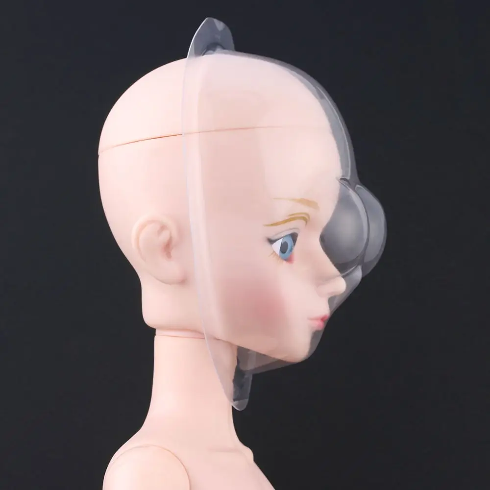 Hot Silicone Protect Make Up Face Mask 1/4 1/3 1/6 Doll Head Wig Cap Blythe