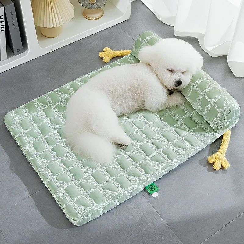

New Kennel Summer Four-season Universal Ice Silk Pad Dog Bed Dog Mat Sleeping Cat Nest Summer Sleeping Mat