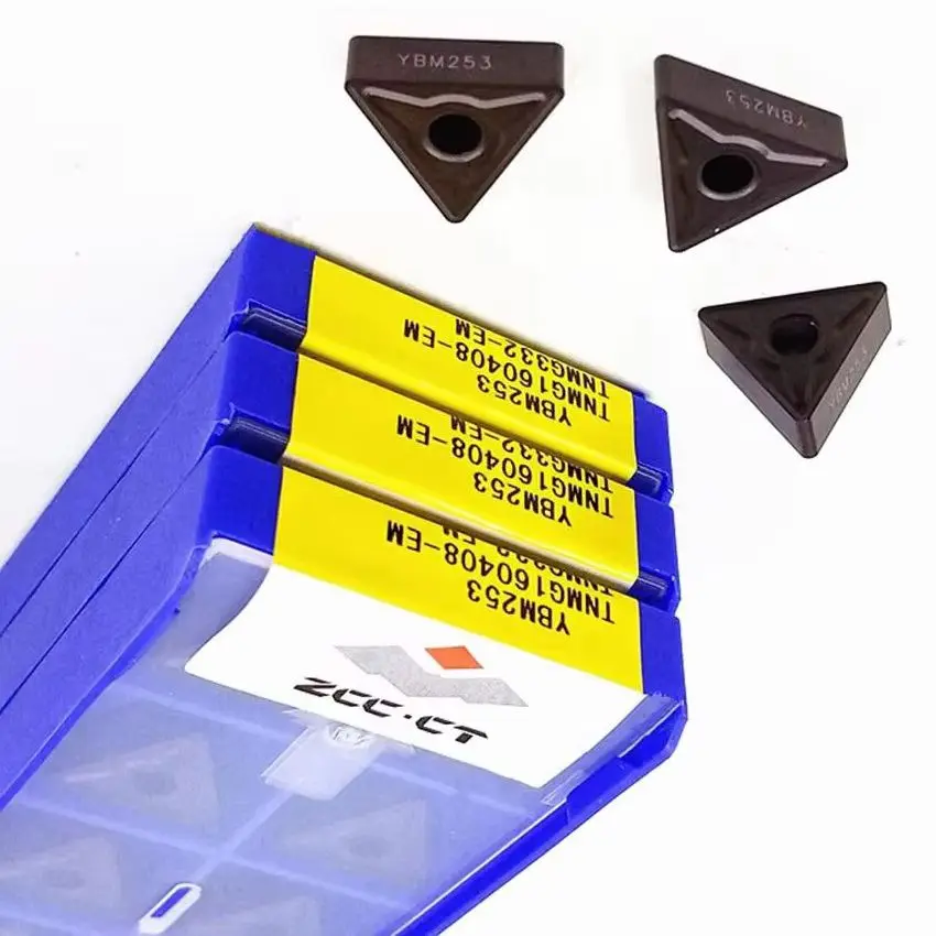 

TNMG160404-EM YBG205 YBM253/TNMG160408-EM YBG205 YBM253/TNMG160412-EM YBG205 YBM253 ZCC.CT твердосплавные пластины Для нержавеющей стали