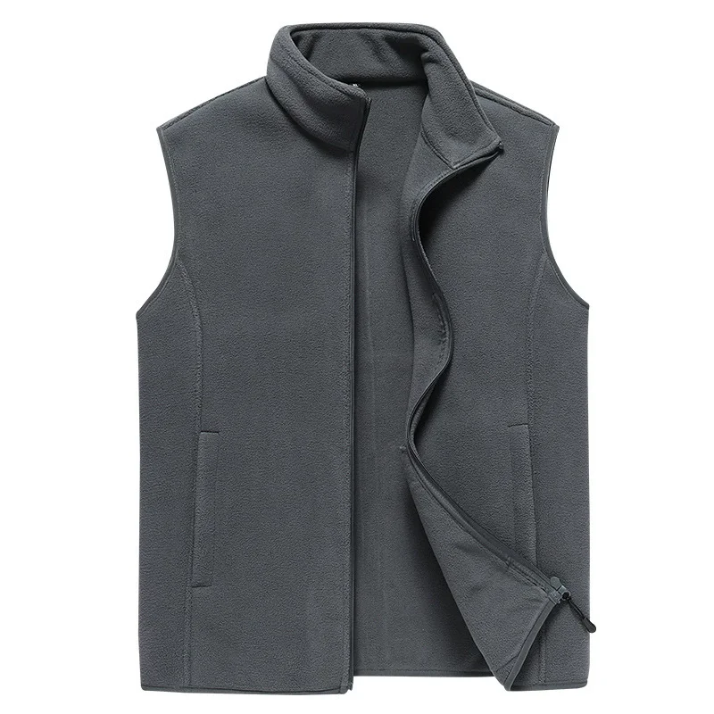2026 Spring Autumn Men Casual Vest Fashion Male Sleeveless Jacket Coats Men Stand Collar Zipper Waistcoats Clothing Oversized