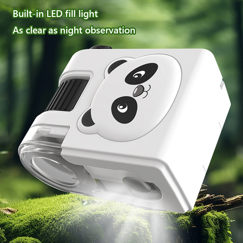 80x Mini-Mikroskop mit LED-Taschenlampe, Taschenmikroskop, tragbares Mikroskop, Geburtstagsgeschenke für Mädchen und Jungen