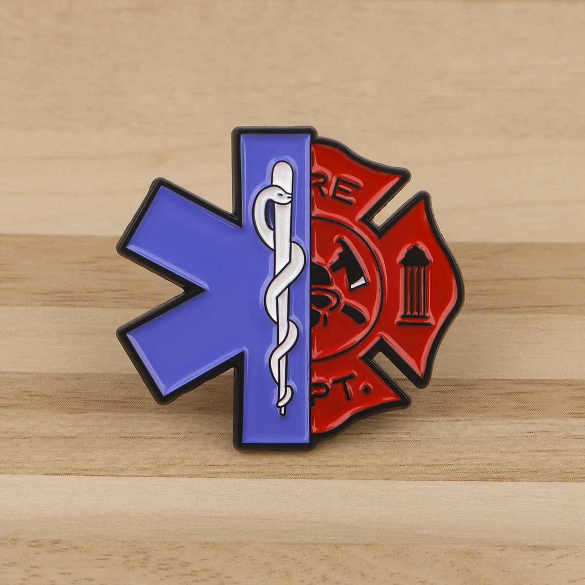 Firefighter Logo Enamel Pins Custom Brooches Lapel Badges Briefcase backpacks Accessories Decoration Jewelry