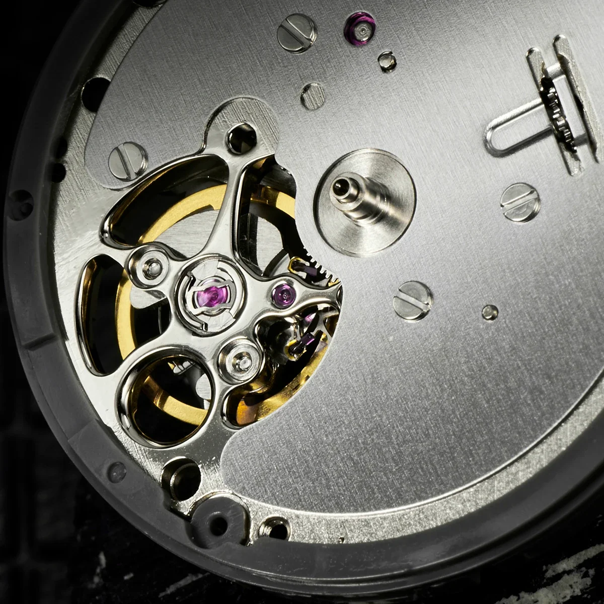 New black NH38 Japan Genuine  Automatic Mechanical Movement High Accuracy 24 Jewels Mod Watch Replacement NH35A Date at 3:00