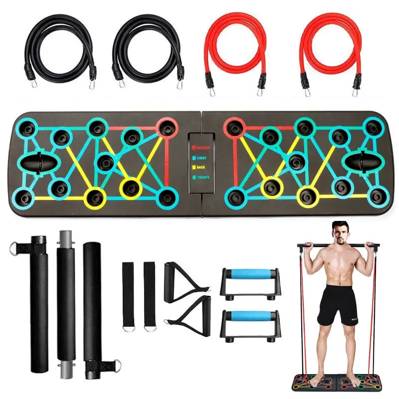 Foldable Multifunctional Push Up Board Home Bodybuilding Strength Trainer