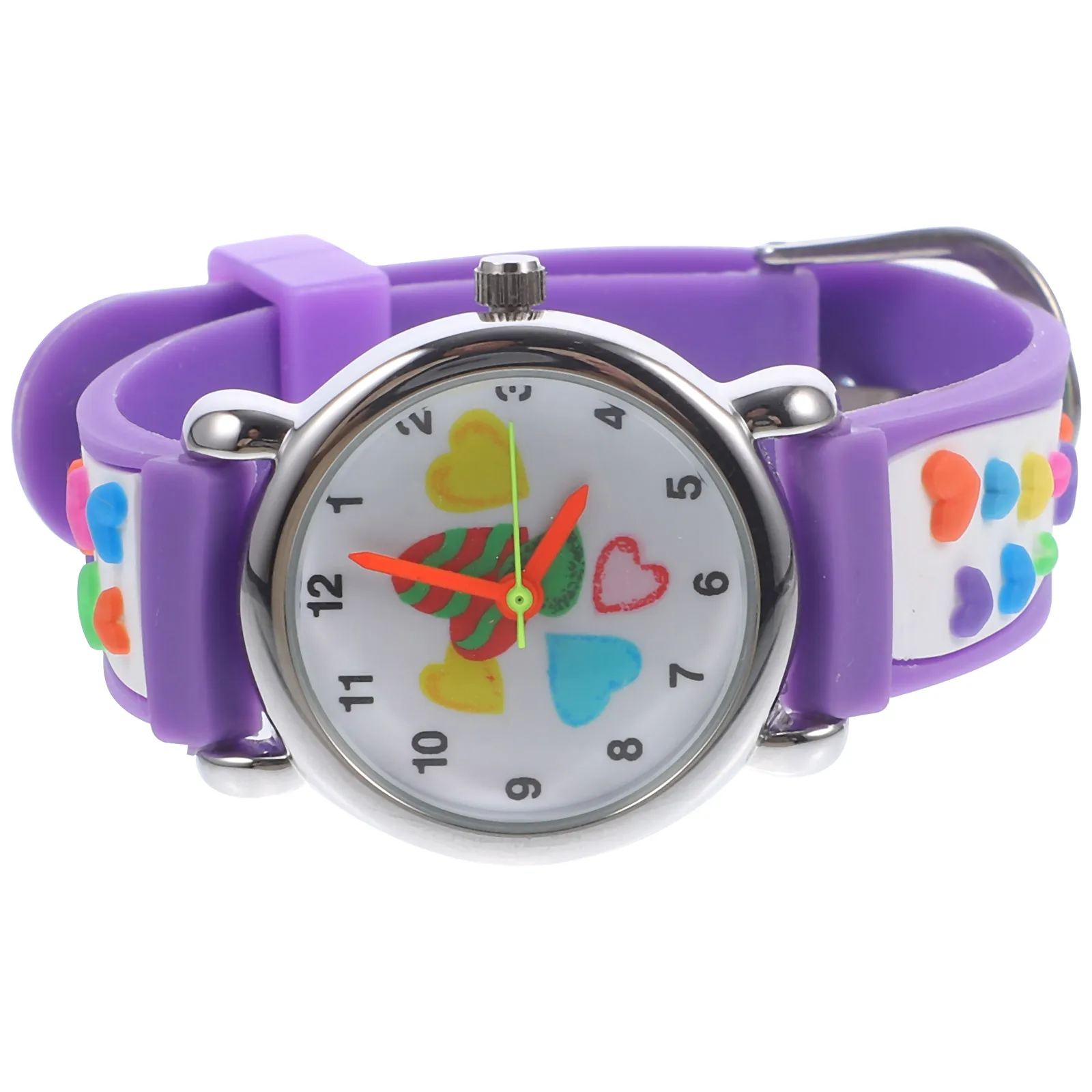 Bellissimo orologio da polso impermeabile con design a fumetti, cinturino regolabile, colore brillante, regalo per la festa di Natale di compleanno