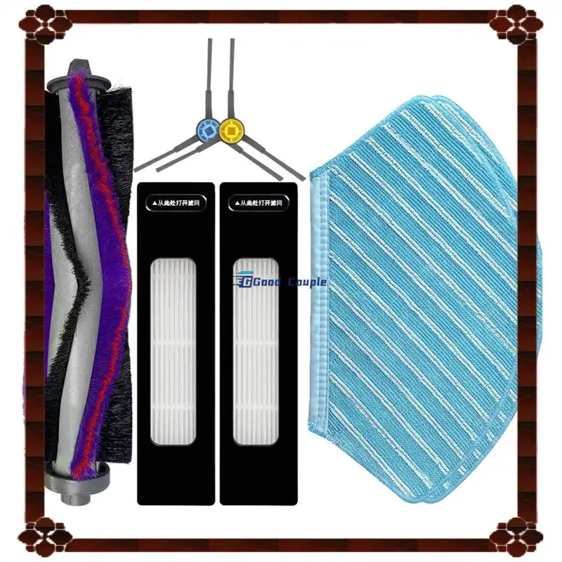 24-Hour Delivery For Midea M7, M7 Pro , Eureka NER700 , Weissgauff Robowash Laser Map Roller Side Brush Filter Mop Accessory Par