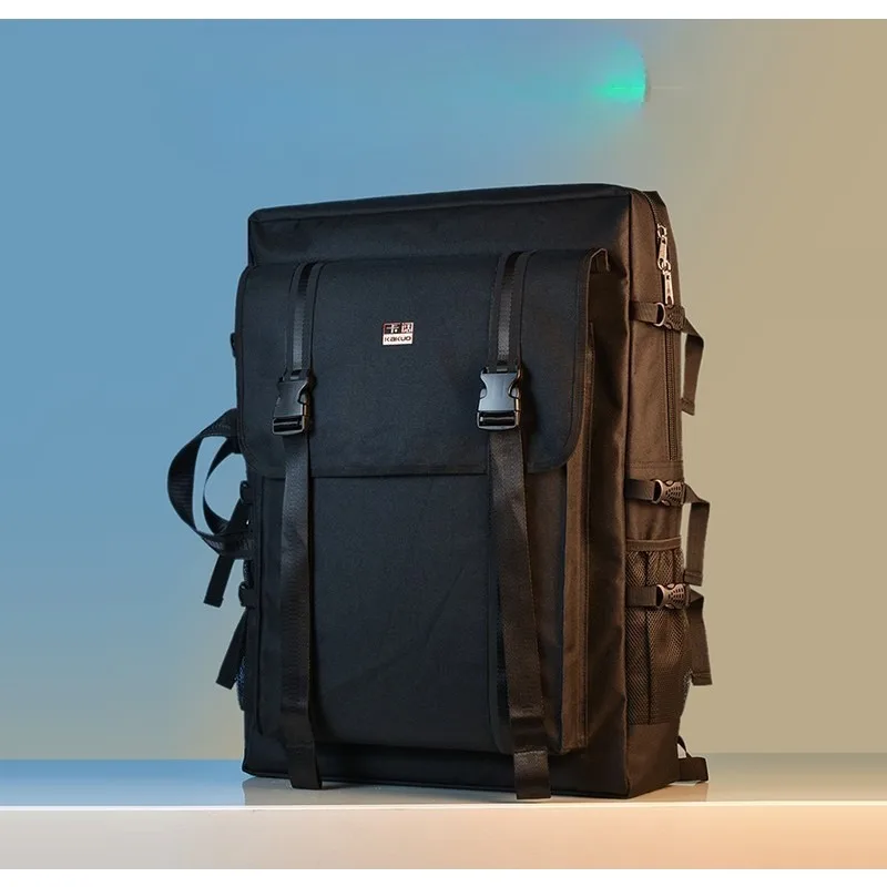 حقيبة صورة مفتوحة بأربعة بطاقات 4K وسعة كبيرة متعددة الوظائف للطلاب A2 حقيبة لوحة رسم فنية للامتحان الفني