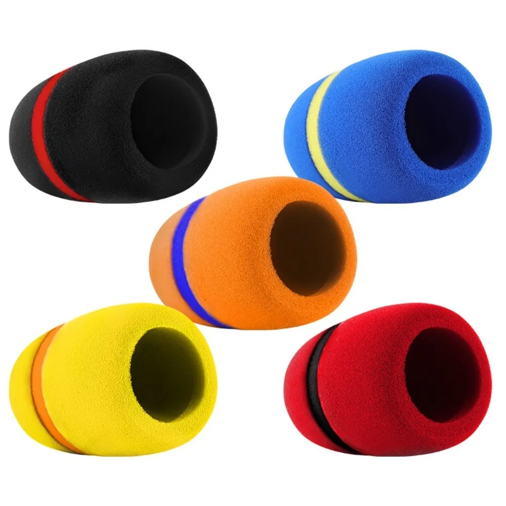 5PCS Durable High Density Sponge Microphone Windscreen Multi-Color Microphone Foam Cover Sponge Mic Cover Vocal Recording
