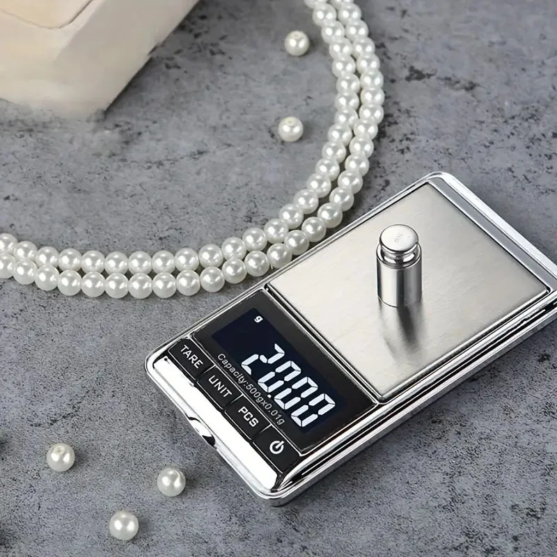 Imagem -03 - Mini Escala de Bolso Portátil com Display Lcd Digital Peso Gram Jóias Cozinha Inteligente Cozimento 500g 0.01g pc