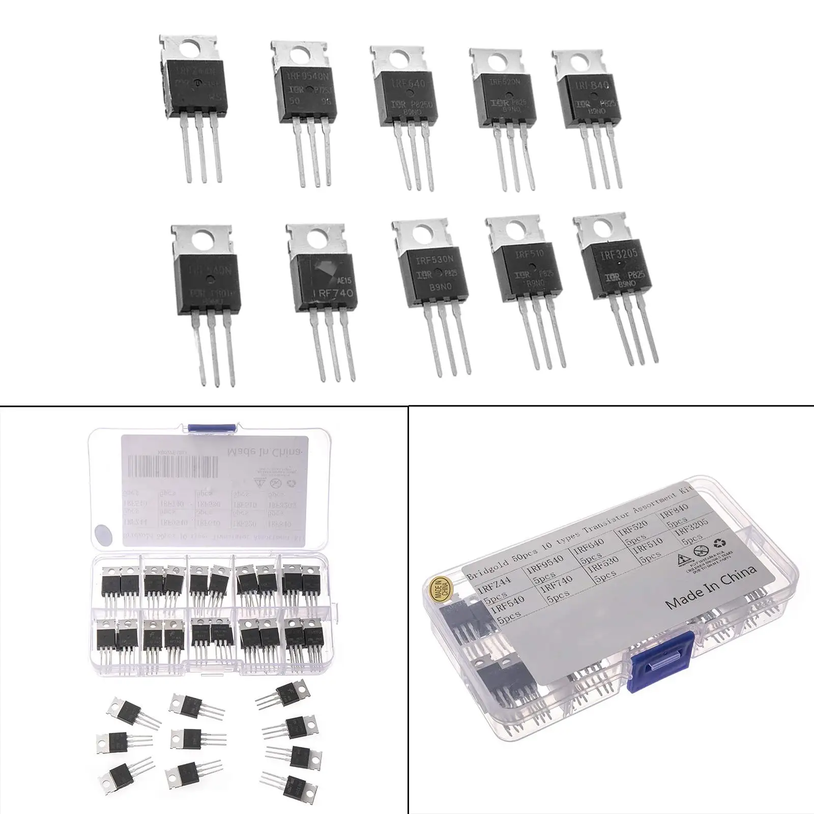 Power General Purpose Mosfet Transistors Assortment With Low Resistance Options For Safer Electronics Transistors Parts