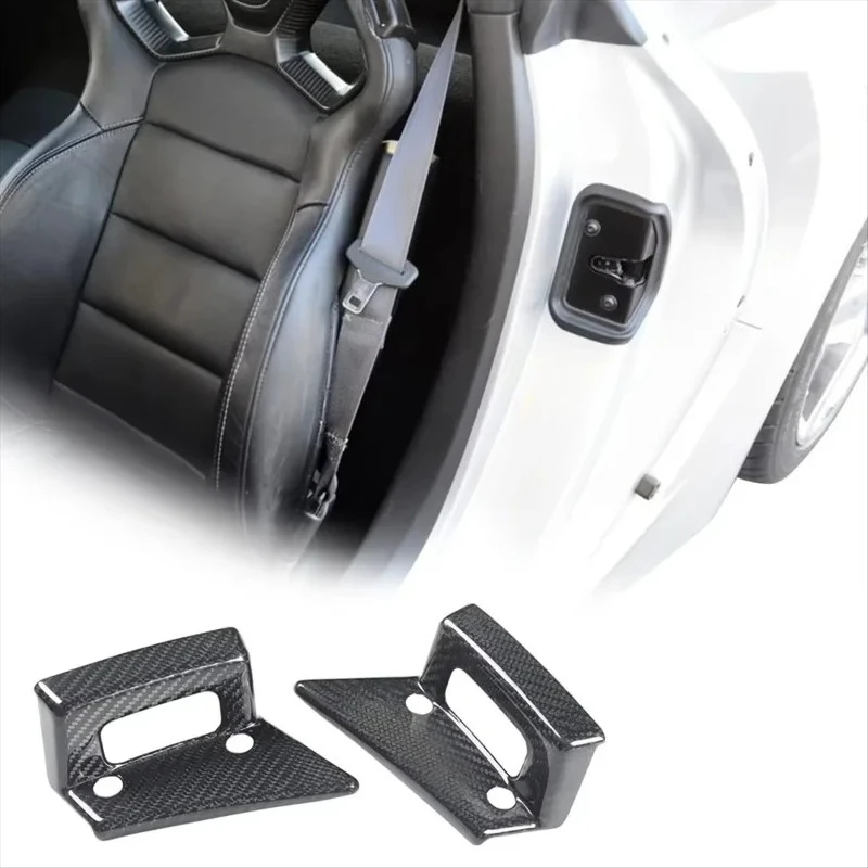 

For Chevrolet Corvette C7 Style Real Dry Carbon Fiber 2014-2019 Door Handle Switch Cover Trim Sticker Modification Accessories