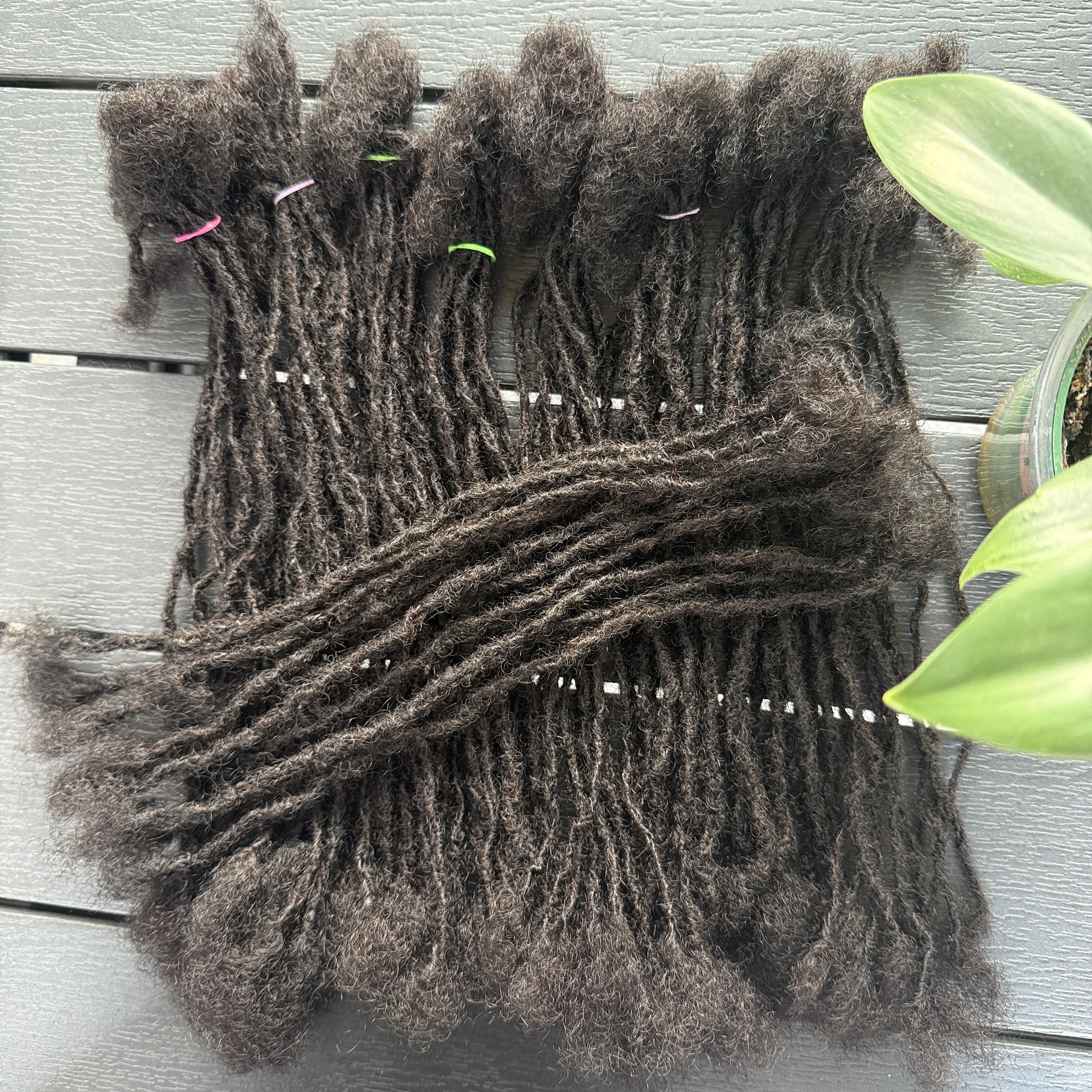 2mm Interlocs fatti a mano Dreadlock 100% veri capelli umani Sisterlocks Micro Locs permanenti Estensioni Dreadlock morbido dall'aspetto naturale