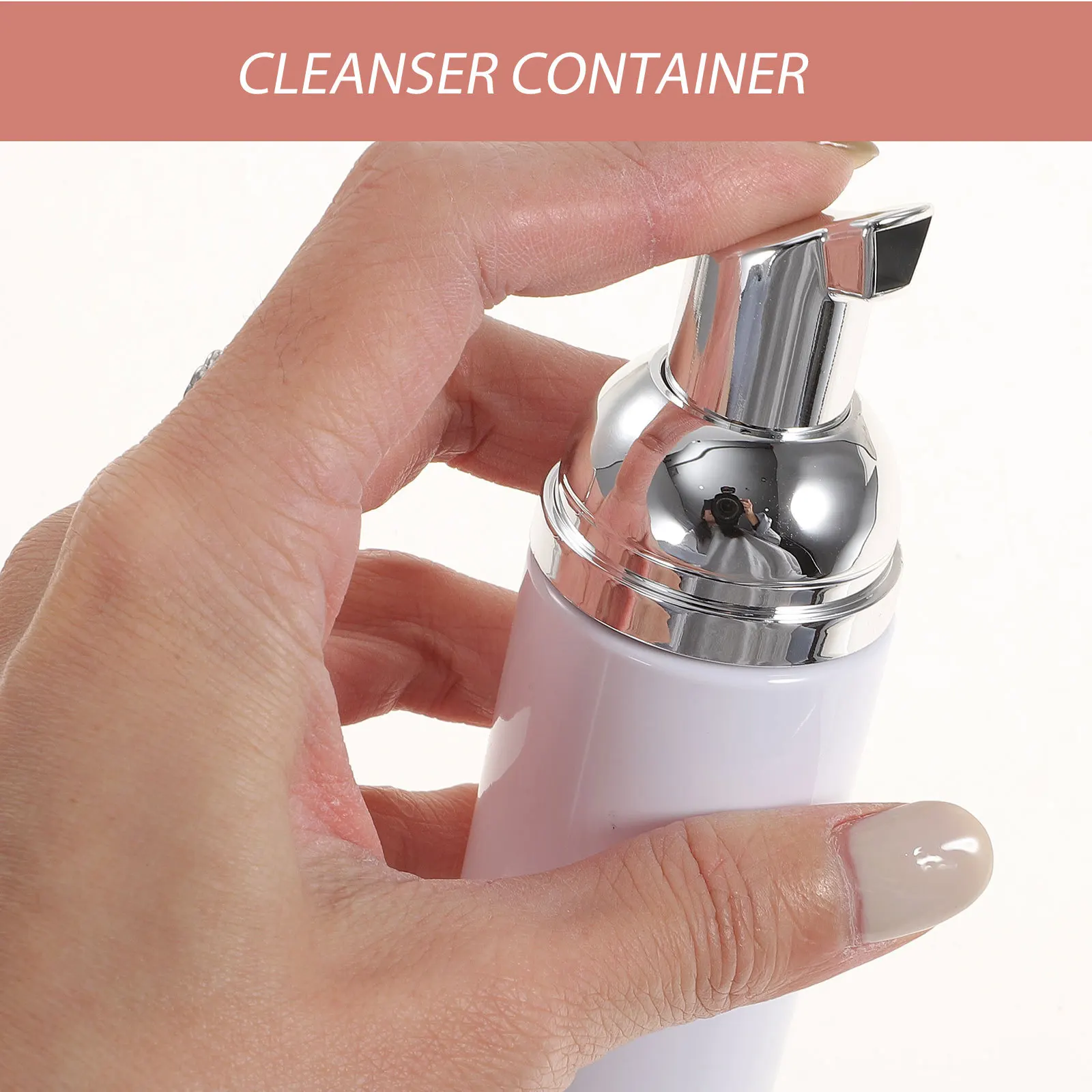 6pcs Foam Bottle Refillable Portable Container For Shampoo Lotion Cream Liquid Soap Detergent Pump Bottle Reusable