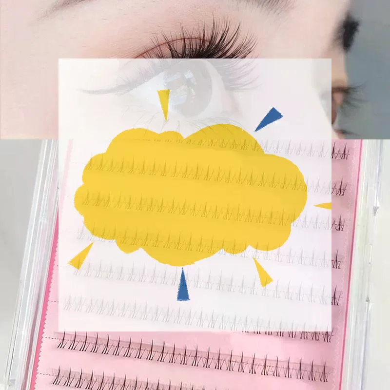 黒色の自己粘着式つけまつげ 優しい11-13MM DIYまつ - Eyelash Extension No 11 のレビューと価格