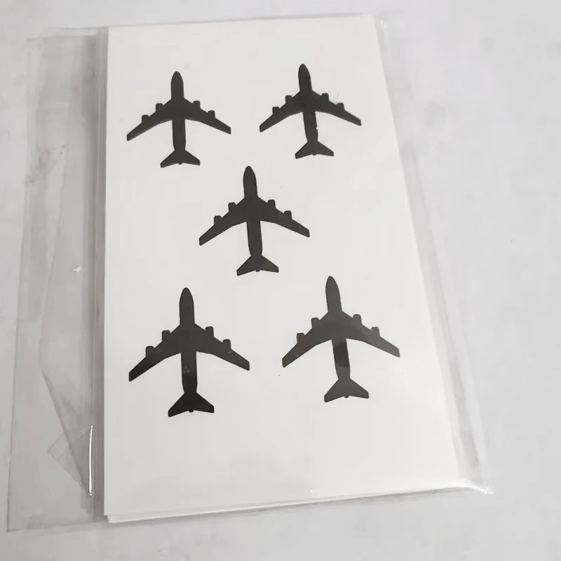 2PCS Black aircraft plane Fake Tattoo Waterproof Temporary Arm Tattoo Stickers For Women Men Body Art Tattoos