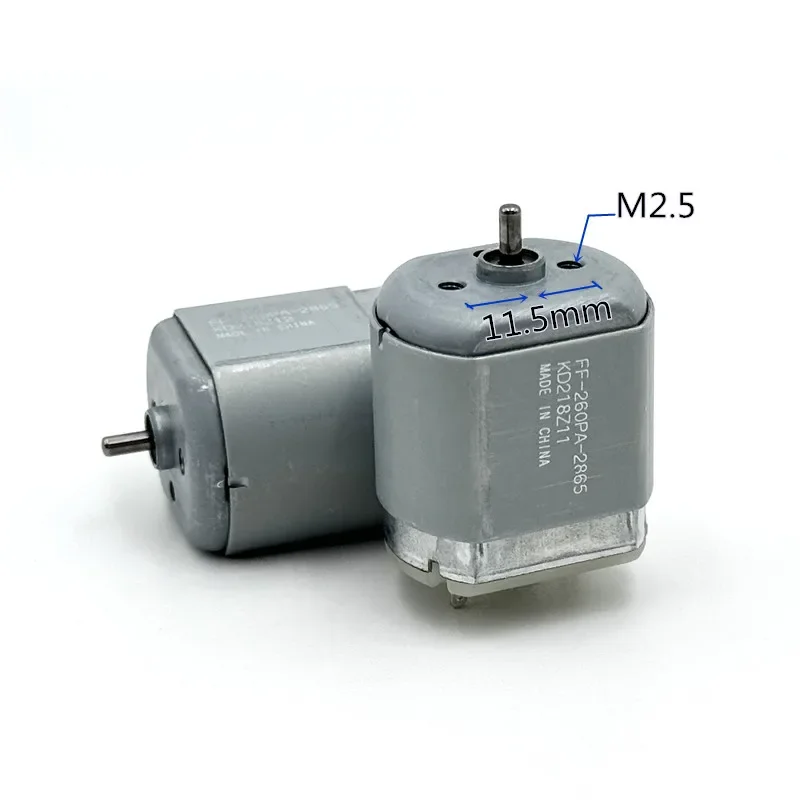 FF-260PA-2865 Micro 260 Flat Dc High Speed Motor 2.4V 3V 3.6V 4.2V 6650-11600RPM 24mm Metal Brush DIY Electric Shaver Razor Toy