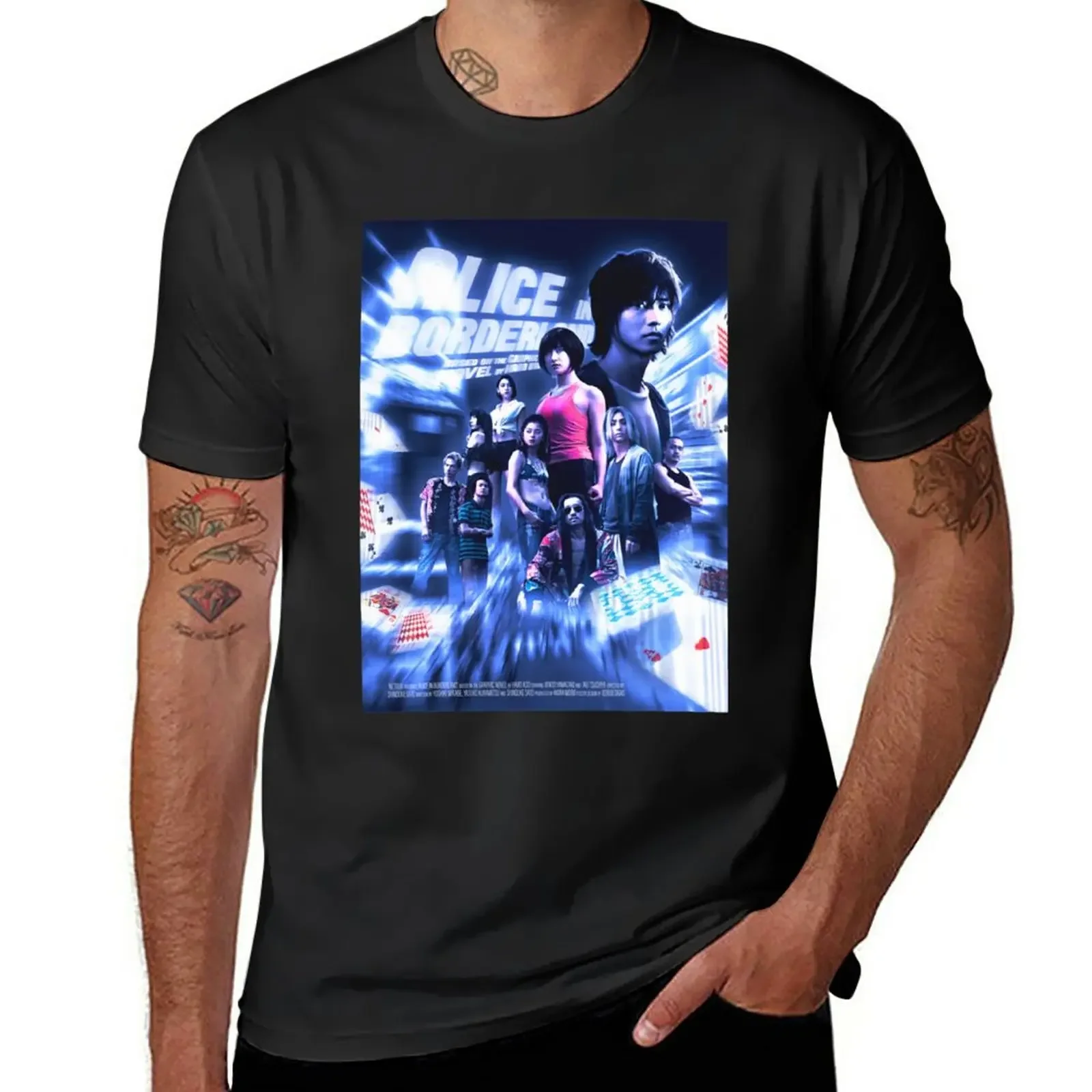 

Alice in Borderland T-Shirt Aesthetic clothing animal prinfor boys plus size tops Men's cotton t-shirt