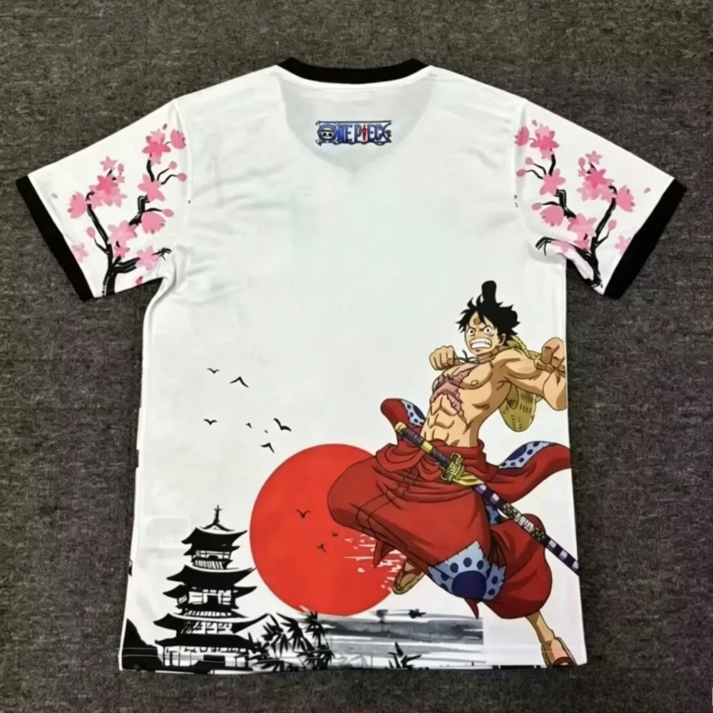 2026 Summer Adult Men's/Women's Casual T-shirt Japanese Pirate King Luffy Special Design Football Jersey Kids Anime Short Sleeve