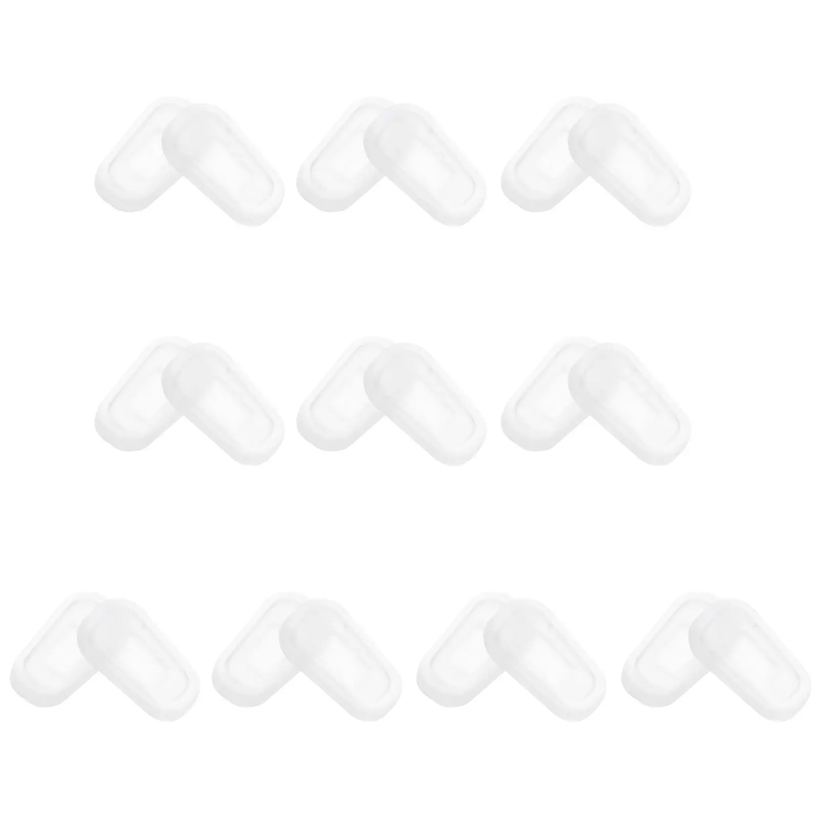 

10 пар силиконовых накладок на нос для очков: высокоэластичные, противоскользящие, комфортные в использовании, аксессуары для оправ